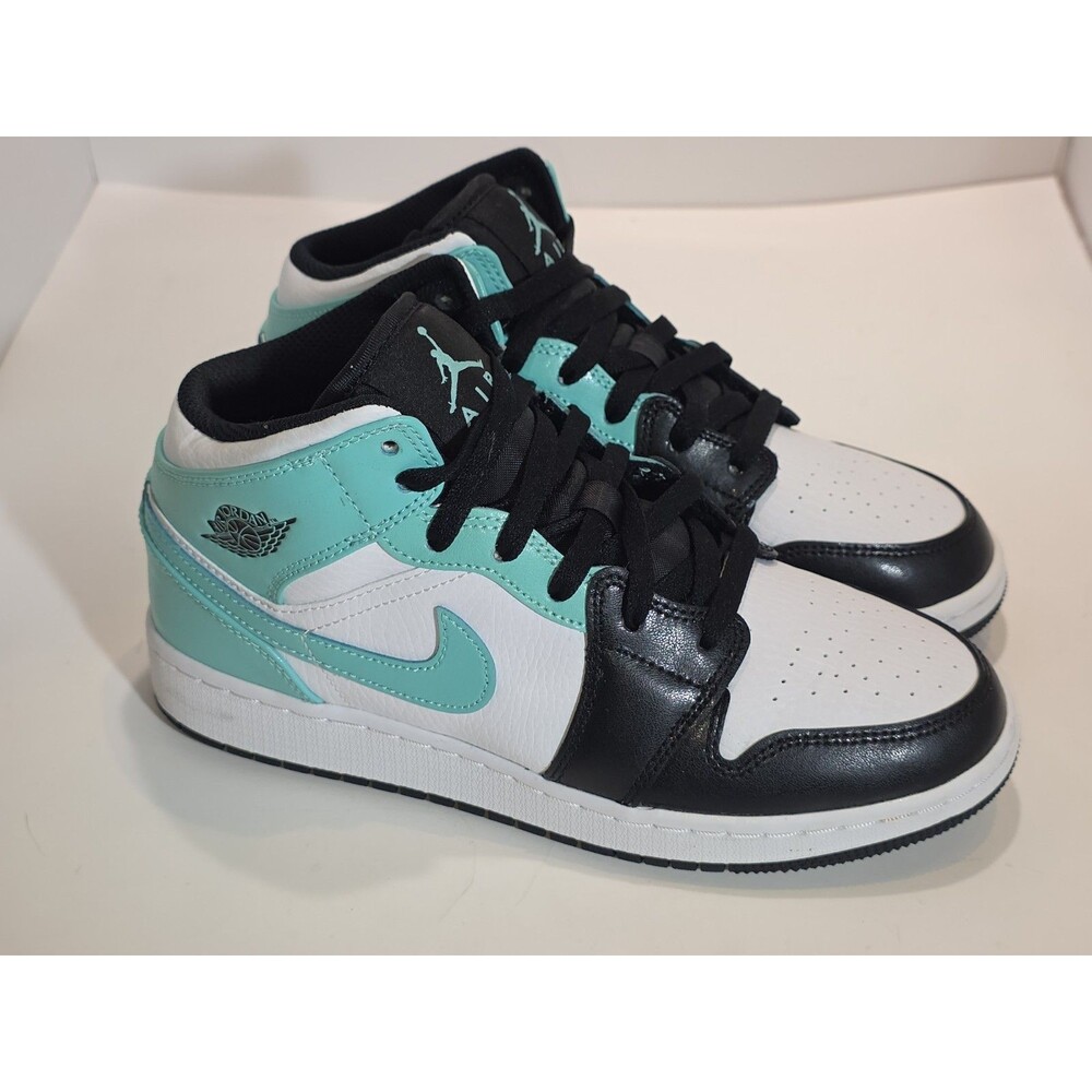 Retro Nike Air Jordan 1 Mid White Tropical Twist Size 5.5y 554725-132
